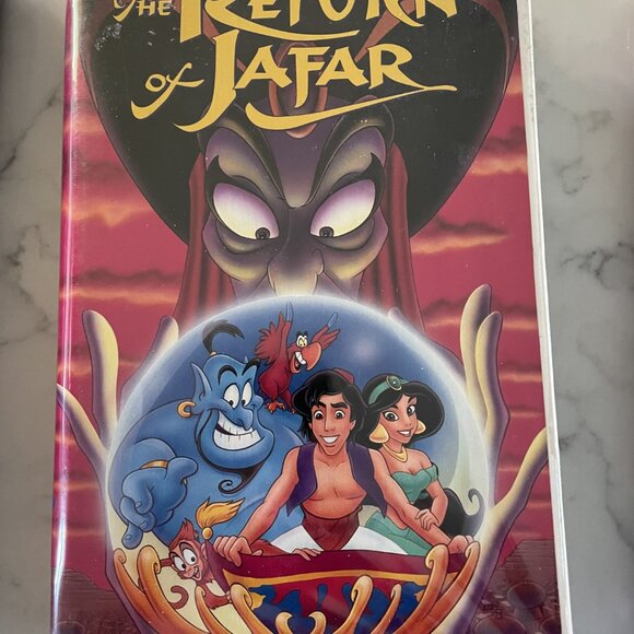 Aladdin + Return of Jafar + King of Thieves - Disney VHS black diamond -3 Movies - Picture 7 of 10